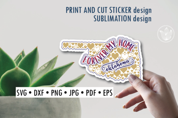 Download Oklahoma Print and Cut Svg Sticker - Sticker Collection