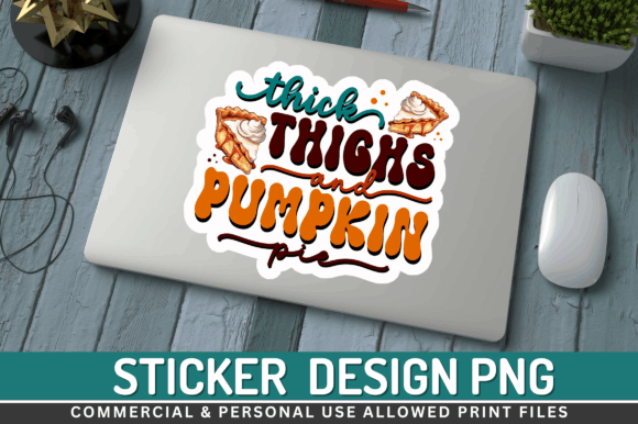 Download Thick Thighs and Pumpkin Stickers Design - Sticker Collection