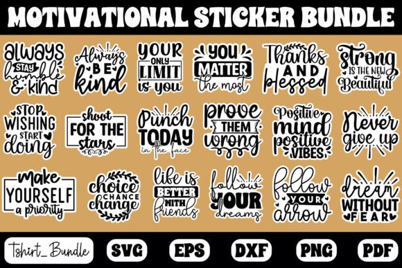Download Motivational Sticker Bundle - Sticker Collection