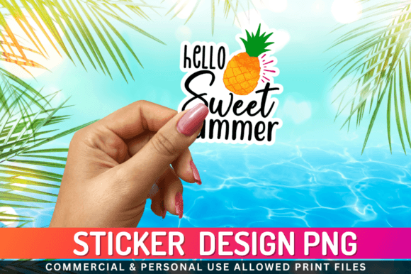 Download Hello Sweet Summer Sticker Png Desgin - Sticker Collection