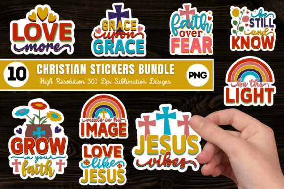 Download Christian Printable Sticker Bundle - Sticker Collection