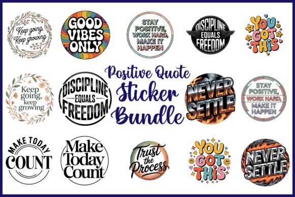 Download Positive Quote Sticker Bundle - Sticker Collection