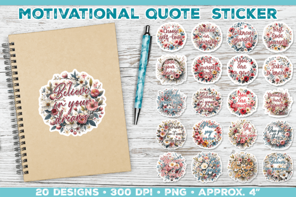 Download Motivational Quote Sticker PNG Bundle - Sticker Collection