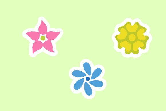 Download Bundle of Flower Sticker Designs - Sticker Collection