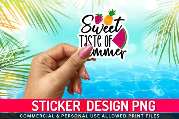 Download Sweet Taste of Summer Sticker Png Desgin - Sticker Collection