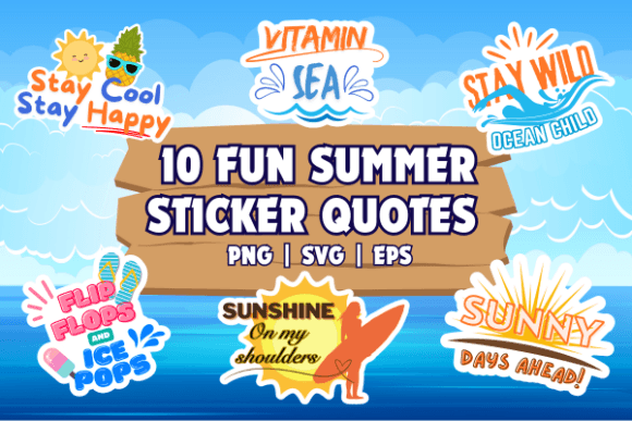 Download Fun Summer Sticker Quotes - Sticker Collection