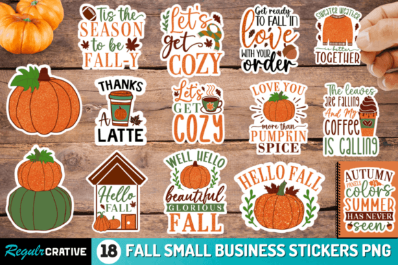 Download Fall Sublimation Stickers Bundle - Sticker Collection