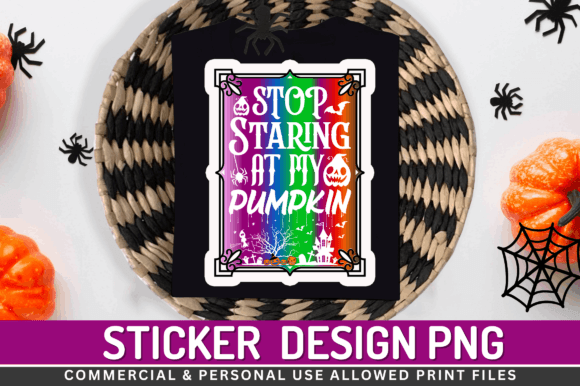 Download Stop Staring at My Pumpkin Stickers - Sticker Collection