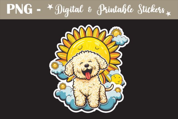 Download Cute Little Dog Sticker Design PNG - Sticker Collection