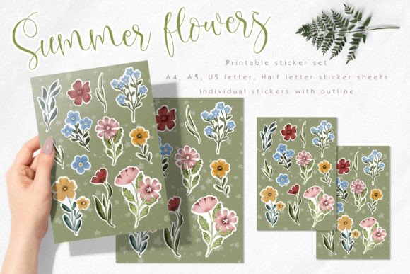 Download Summer Floral Sticker Pack - Sticker Collection