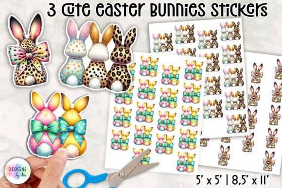 Download Cute Easter Bunny Stickers - Sticker Collection