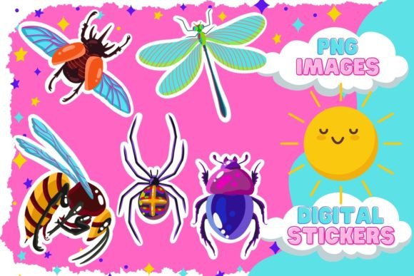 Download Insect PNG,Stickers with Insects Clipart - Sticker Collection