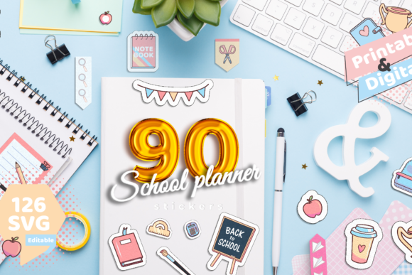 Download School Planner Digital Stickers - Sticker Collection