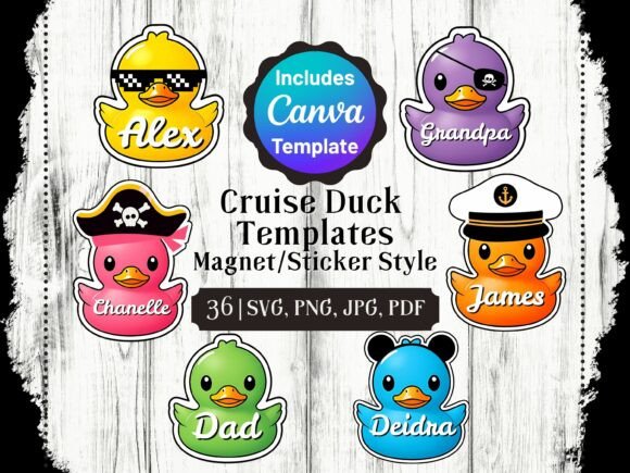 Download Cruise Duck Stickers PNG SVG - Sticker Collection