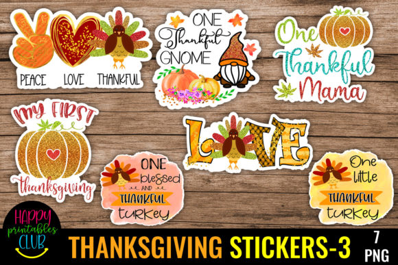 Download Thanksgiving Stickers 3-Thanksgiving - Sticker Collection