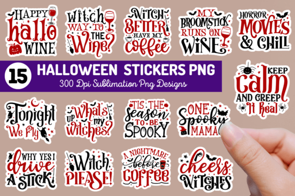 Download Halloween  Sublimation Stickers Bundle - Sticker Collection