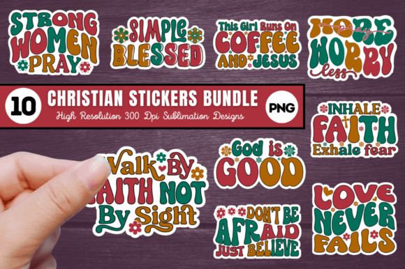 Download Christian  Sublimation Stickers Bundle - Sticker Collection