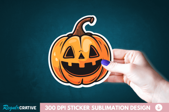 Download Cute Halloween Pumpkin Stickers Clipart - Sticker Collection