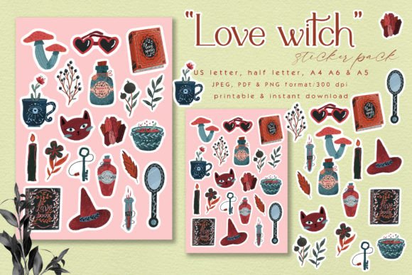 Download Modern Love Witch Sticker Pack - Sticker Collection