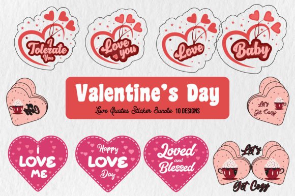 Download Love Quote Sticker Sublimation Bundle - Sticker Collection