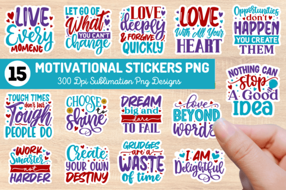 Download Motivational  Sublimation Stickers Png - Sticker Collection