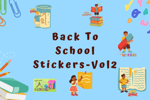 Download Back to School Stickers for Kids - VOL2 - Sticker Collection