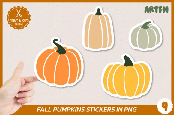 Download Autumn Pumpkins Stickers in PNG - Sticker Collection