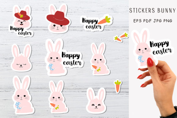 Download Bunny Stickers. Happy Easter Stickers. - Sticker Collection