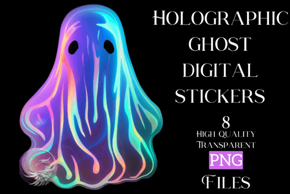 Download Holographic Ghost Digital Sticker - Sticker Collection