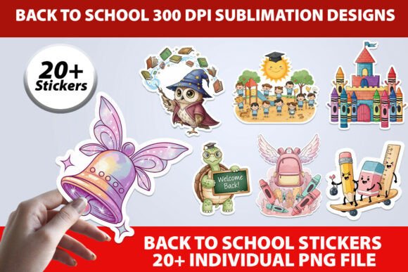 Download 20+ Back to School Cute Sticker Bundle - Sticker Collection