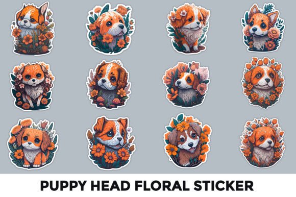 Download Puppy Head Cute Sticker Bundle PNG - Sticker Collection