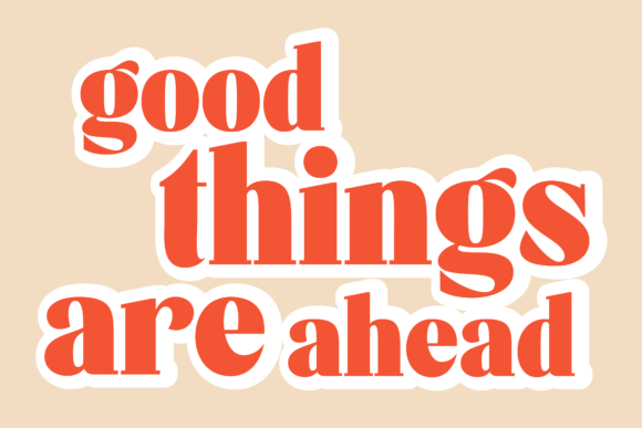 Download Typography Sticker - Good Things R Ahead - Sticker Collection