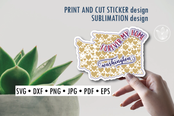 Download Washington Print and Cut Svg Sticker - Sticker Collection