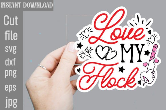 Download Love My Flock SVG Sticker Designs - Sticker Collection