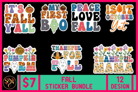 Download Fall Sticker Bundle - Sticker Collection