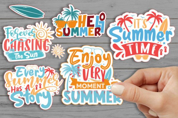 Download Summer Sticker Bundle - Trendy Summer - Sticker Collection