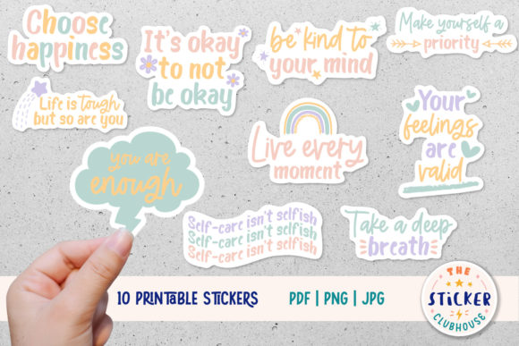 Download Mental Health Sticker Bundle - Sticker Collection
