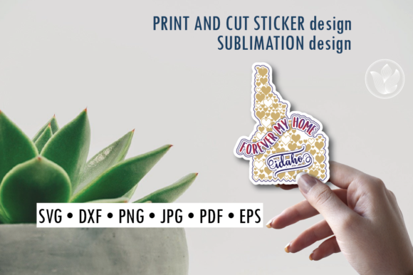 Download Idaho Print and Cut Svg Sticker - Sticker Collection