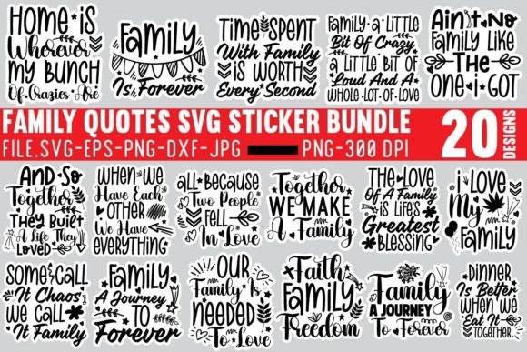 Download Family SVG Sticker Bundle, Family SVG - Sticker Collection