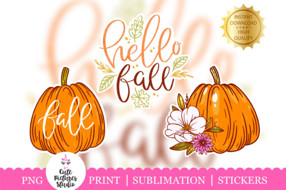 Download Hello Fall Sticker Bundle PNG - Sticker Collection
