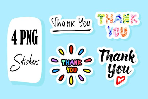 Download Thank You Quote Printable Sticker Bundle - Sticker Collection
