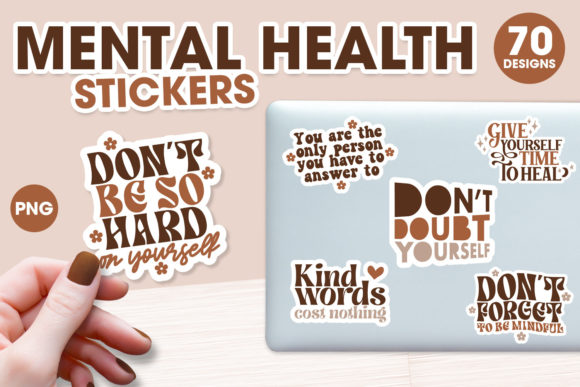 Download Mental Health Stickers Bundle - Sticker Collection