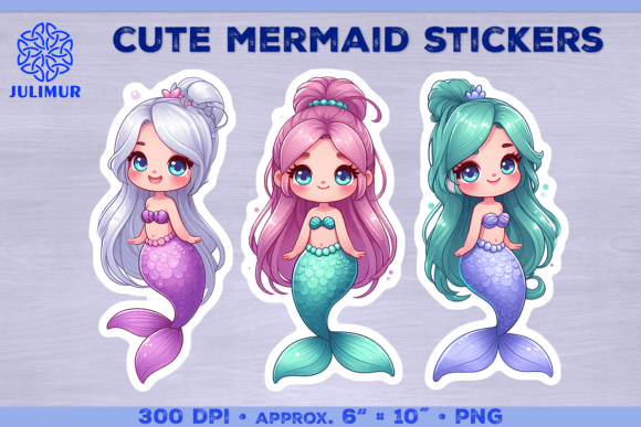 Download Magical Mermaid Stickers PNG - Sticker Collection