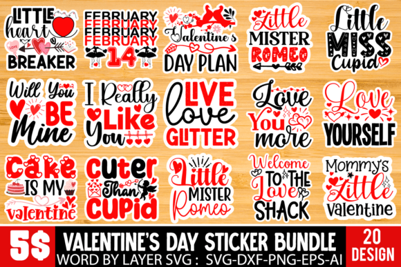 Download Valentine's Day Sticker BUndle - Sticker Collection