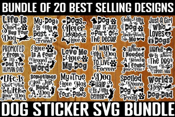 Download Dog Sticker SVG Bundle, Dog SVG Bundle - Sticker Collection
