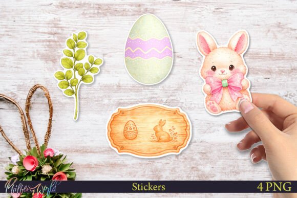 Download Cute Easter Bunny Stickers | Spring - Sticker Collection