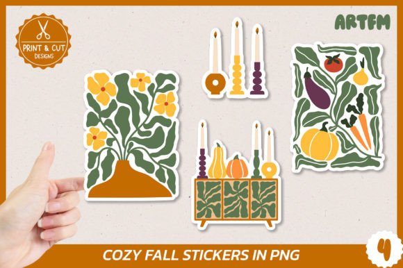 Download Cozy Fall Thanksgiving Stickers PNG - Sticker Collection