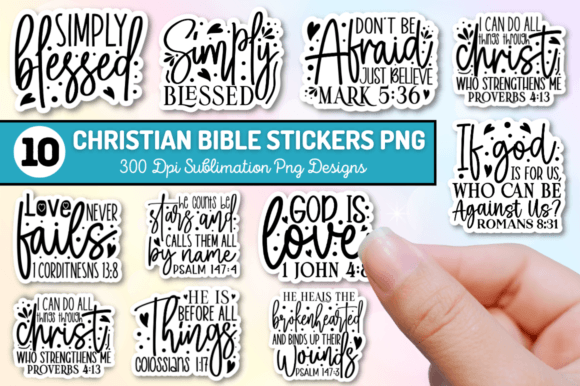Download Christian Sublimation Stickers Bundle - Sticker Collection