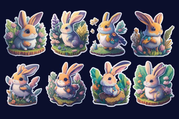 Download A_bunny_stickers - Sticker Collection
