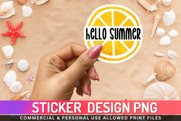 Download Hello Summer Sticker Png Desgin - Sticker Collection